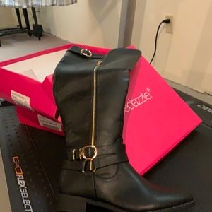 Black over the knee, size 10